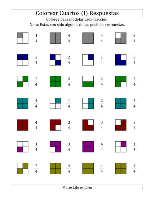 La hoja de ejercicios de Colorear Modelos de Cuartos (I) Página 2