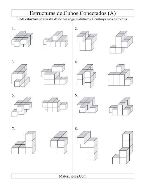 La hoja de ejercicios de Construir Estructuras de Cubos Conectados (Todas)