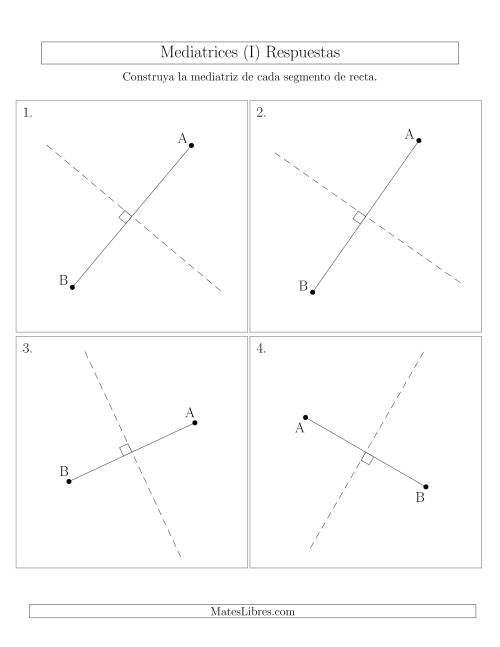 La hoja de ejercicios de Construir Líneas Perpendiculares a Través de Puntos fuera del Segmento (I) Página 2