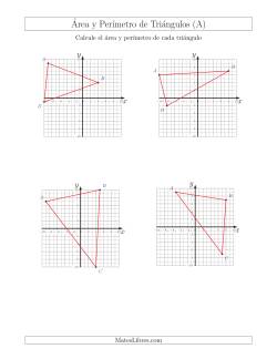 Calcular el Área y el Perímetro de Triángulos a partir de sus coordenadas