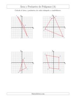 Calcular el Área y el Perímetro de Triángulos y Cuadriláteros a partir de sus coordenadas