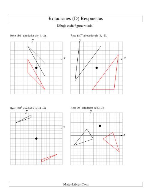 La hoja de ejercicios de Rotación de 3 Vértices Alrededor de Cualquier Punto (D) Página 2