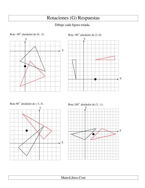 La hoja de ejercicios de Rotación de 3 Vértices Alrededor de Cualquier Punto (G) Página 2