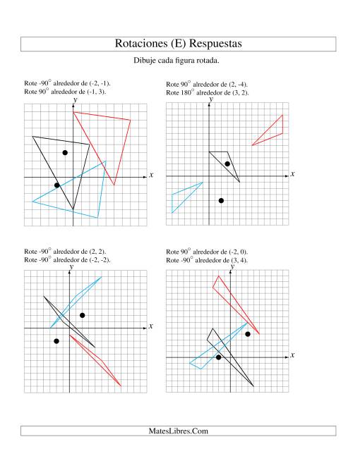 La hoja de ejercicios de Rotación en Dos Pasos de 3 Vértices Alrededor de Cualquier Punto (E) Página 2