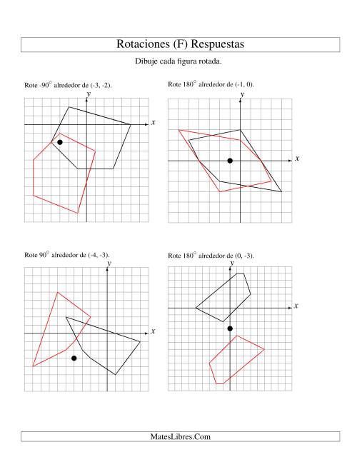 La hoja de ejercicios de Rotación de 5 Vértices Alrededor de Cualquier Punto (F) Página 2