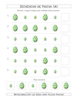 Secuencias de Imágenes de Huevos de Pascuas Cambiando el Atributo Tamaño