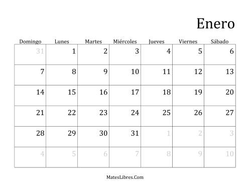 La hoja de ejercicios de Calendario Mensual de Años que comienzan en Lunes (Bisiesto) (B)